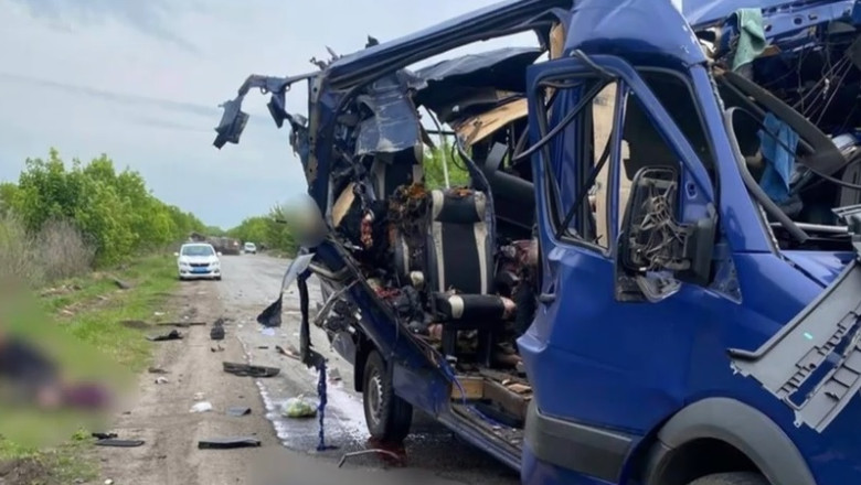 VIDEO  Nouă persoane au murit după un atac rusesc cu dronă asupra unui autobuz în Ucraina