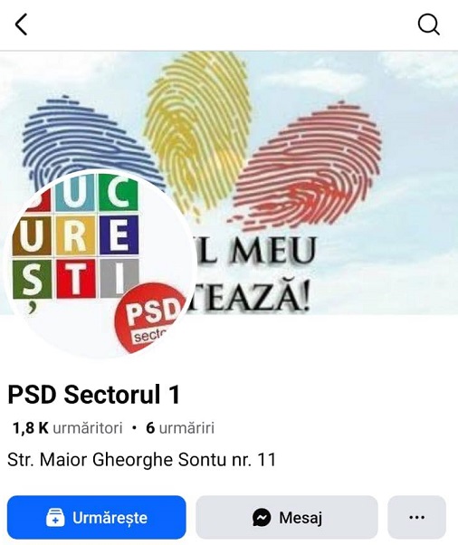 PSD Sector 1 a reclamat la BEC că le-a fost falsificată pagina oficială de Facebook
