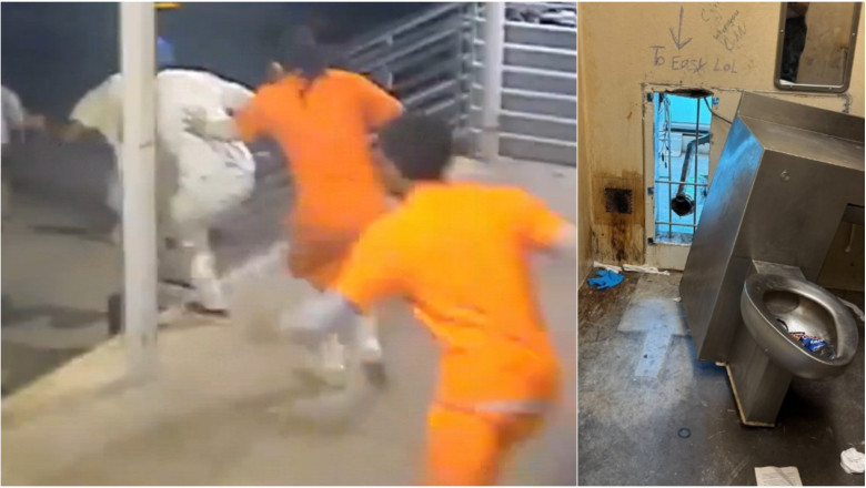 VIDEO&FOTO  Alertă în SUA: 10 deținuți au evadat din închisoare prin spatele unei toalete. Momentul a fost filmat de camerele de supraveghere