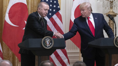 President DONALD TRUMP welcomes Turkish President RECEP TAYYIP ERDOĞAN to The White House, November 13, 2019