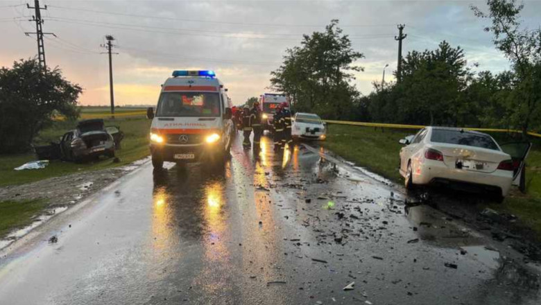 Accident grav în Timiș: o femeie a murit iar alte patru persoane, inclusiv doi copii, au ajuns la spital