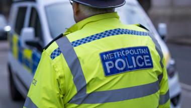 London,,Uk,14,January,2024.,Police,Patrol,In,Front,Of