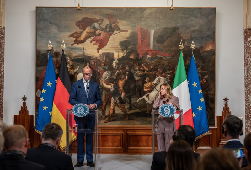 Federal Chancellor Merz meets Italian Prime Minister Meloni