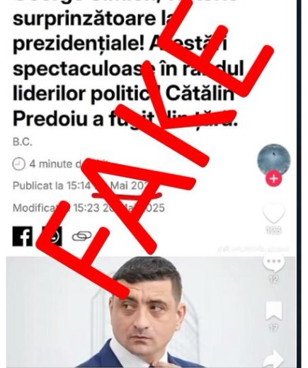 Avertisment al MAI: Clipuri false pe TikTok care îl dau câștigător pe unul dintre candidați