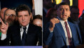 Colaj foto: Nicușor Dan și George Simion