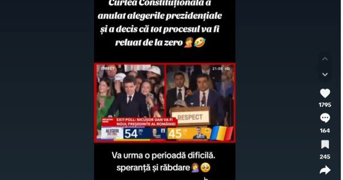 CNA acționează rapid împotriva dezinformării pe TikTok după alegeri