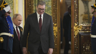 Preşedintele sârb Aleksandar Vucic s-a întâlnit vineri cu Vladimir Putin