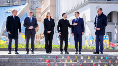Merz, Macron, Starmer and Tusk in Kiev