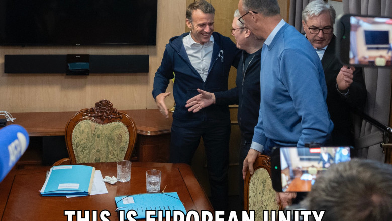 VIDEO  Pe masa de negocieri s-au aflat servețele, nu pungi cu droguri. Demontarea unui fake news despre Macron, Starmer și Merz