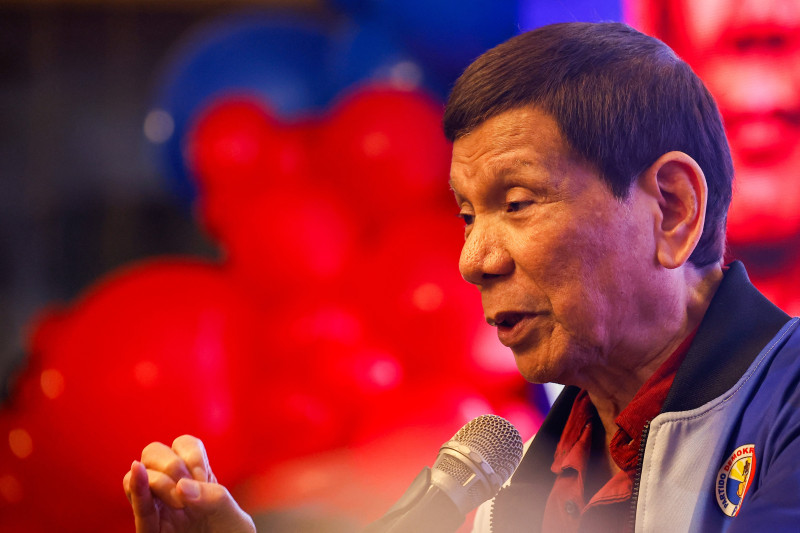 Former president Rodrigo Duterte attends Philippines midterm elections rally 2025