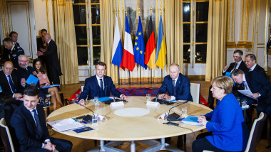 Normandy Format summit, Paris, France - 09 Dec 2019