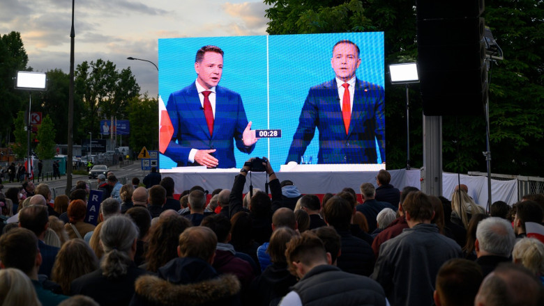 Poland's Presidential Election Debate, Warsaw - 23 May 2025