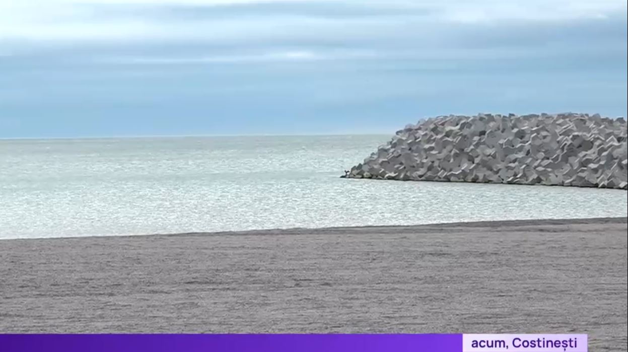 VIDEO Stațiunea Costinești are o nouă plajă. Cum arată