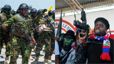 soldați kenyeni din misiunea ONU în Haiti / membri ai unei bande de criminali din Haiti
