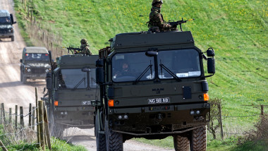 Salisbury,Plain,,Wiltshire,,Uk,-,April,6,2011:,British,Army,