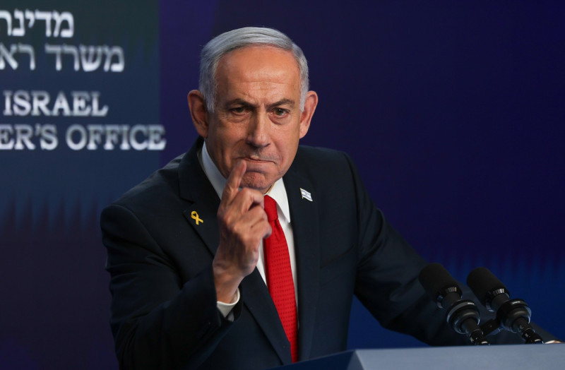 Israeli Prime Minister Netanyahu Press Conference in Jerusalem