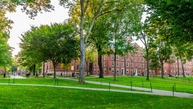 A,View,Across,Harvard,Yard,Campus,,Harvard,University,,Cambridge,,Massachusetts