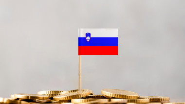 The,Flag,Of,Slovenia,With,Coins.