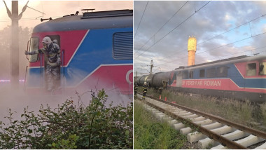 incendiu locomotiva prahova