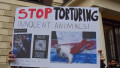 Protest against cat torture outside the Chinese Embassy