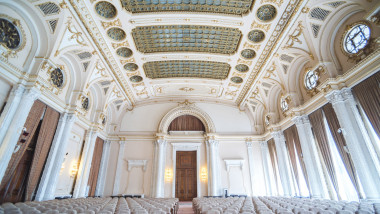 Interior rooms inside the Palace of the Parliament, Bucharest, Muntenia Region, Romania
