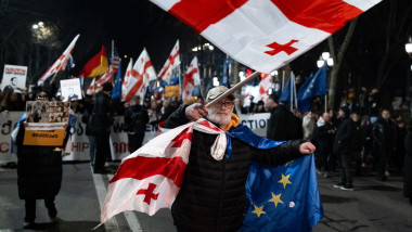 A March Of Tens Of Thousands Of Demonstrators To Say "no To Russian Dictatorship", Tbilisi, Georgia - 15 Feb 2025