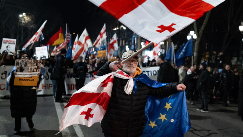 Georgia închide centrul de informare despre UE și NATO din Tbilisi, pe fondul tensiunilor cu Occidentul