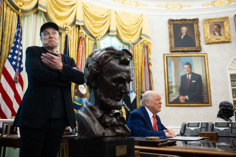 Trump and Musk Joint Press Conference in the Oval Office