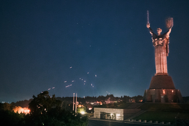 Russian Airstrike Hits The Capital Of Ukraine, Kyiv.
