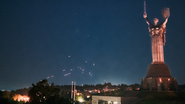 Russian Airstrike Hits The Capital Of Ukraine, Kyiv.