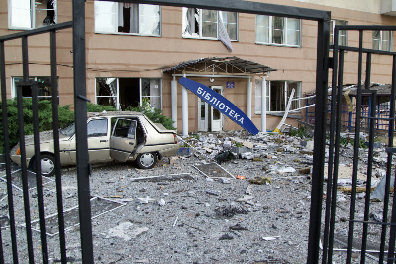 Kyiv Apartment Block Damaged by Russia s Overnight Attack - Ukraine