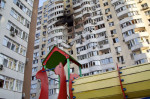 Kyiv Apartment Block Damaged by Russia s Overnight Attack - Ukraine