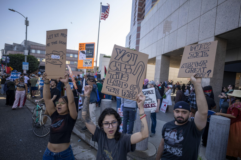 protest los angeles imigratie