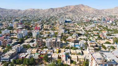 A,View,Of,Kabul,City,,Construction,Building,Crowding,People,,Afghanistan