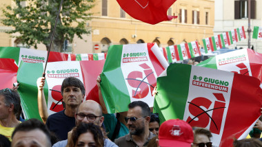 Rome - Closing Event for the Referendum of 8-9 June, Italy - 06 Jun 2025
