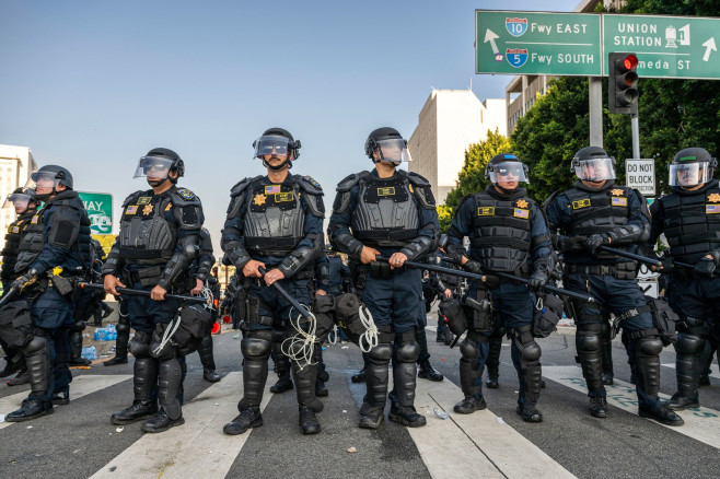 Los Angeles: ICE Raids Spark Protest Riot, California, USA - 08 Jun 2025