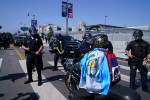 Protests Outside Federal Building In Downtown Los Angeles Turn Into Running Clashes With Law Enforcement