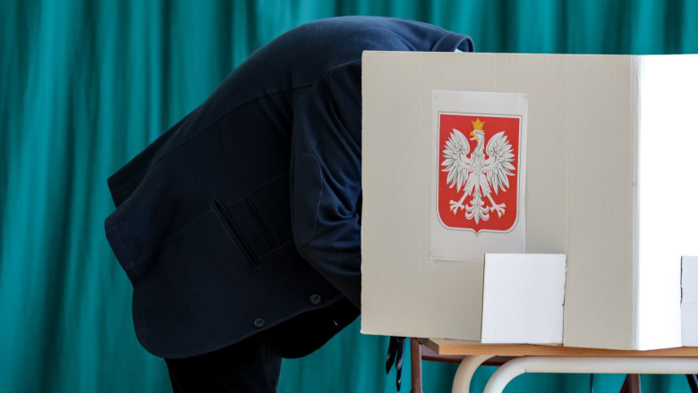 Polls Open In Tight Presidential Runoff In Poland, Kraków - 01 Jun 2025