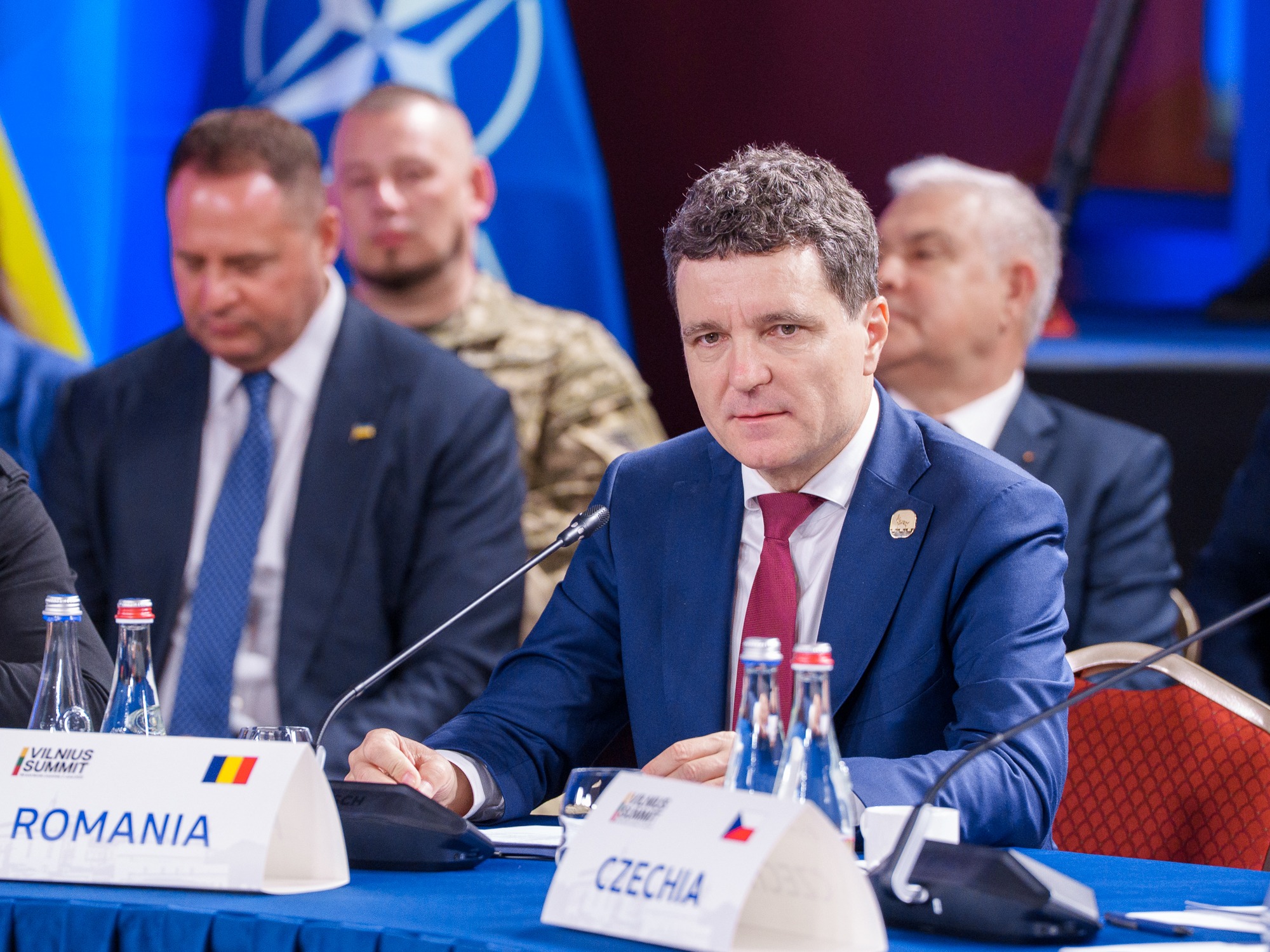Nicușor Dan, întâmpinat cu aplauze la summitul B9 de la Vilnius: „Avem nevoie de un NATO mai puternic”