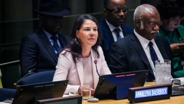 UN Informal Meeting On General Assembly Presidential Candidate For The The 80th Session- ANNA BAERBOCK Of Germany., New York, USA - 15 May 2025