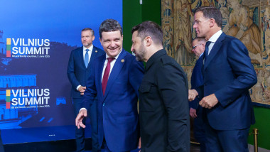 nicusor dan si volodimir zelenski si mark rutte