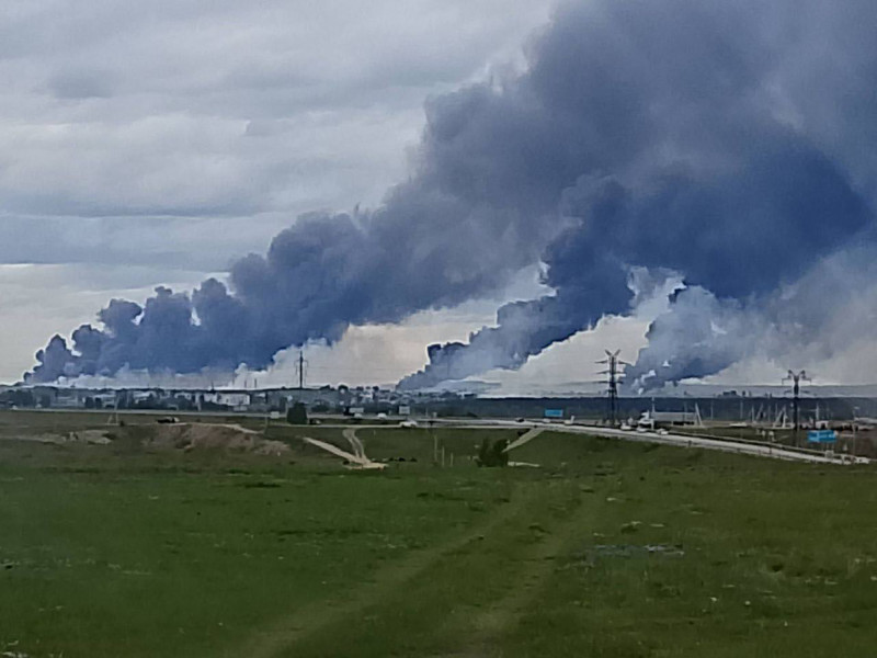Belaya nuclear airbase in eastern Siberia’s Irkutsk region - some 2,900 miles from Ukraine - was under drone attack today.