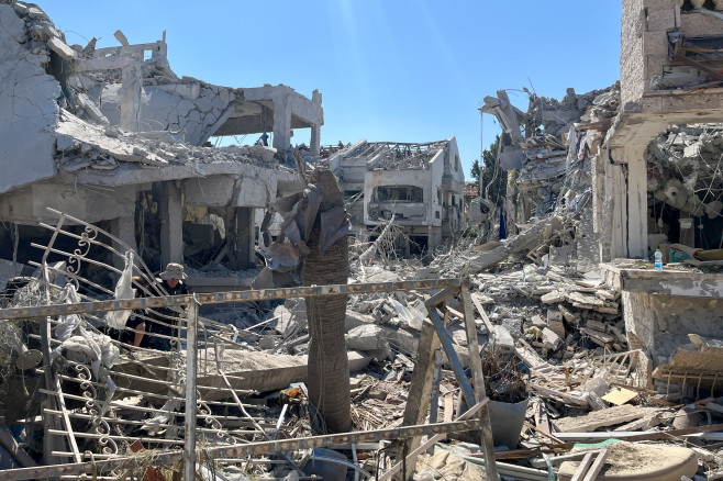 Damage From Military Strike On Israel
