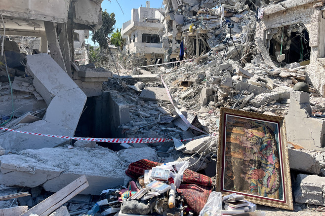 Damage From Military Strike On Israel