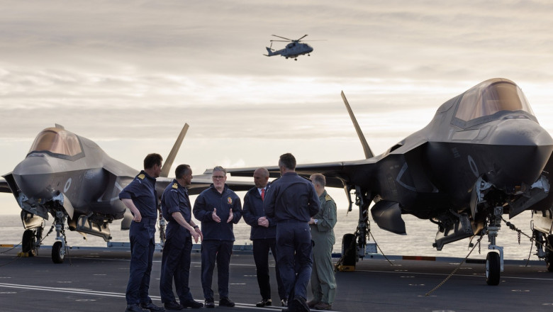 Prime Minister Keir Starmer visits HMS Prince of Wales