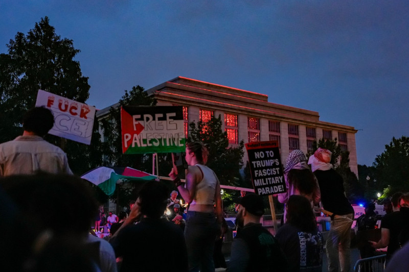 Protest against Trump in Washington, USA - 14 Jun 2025