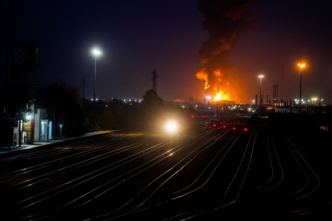 An Israeli Attack on An Oil Depot in Tehran