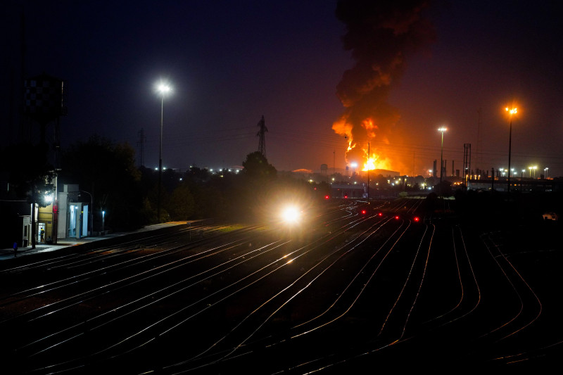 An Israeli Attack on An Oil Depot in Tehran