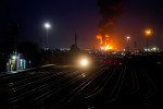 An Israeli Attack on An Oil Depot in Tehran