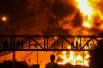 An Israeli Attack on An Oil Depot in Tehran